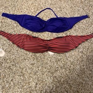 2 BIKINI SWIM TOPS SIZE-S